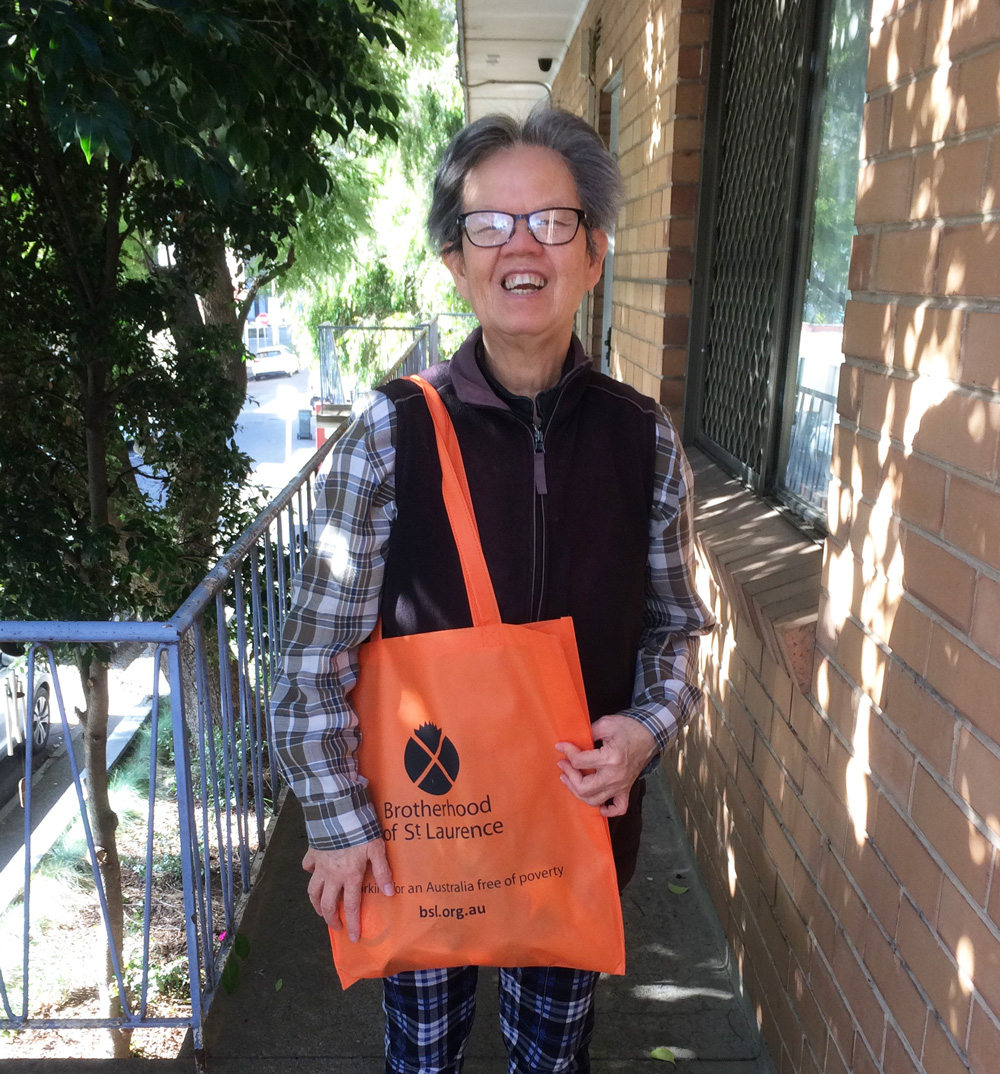 This is a photo of our Aged Care and Coolibah Club Member, Yen