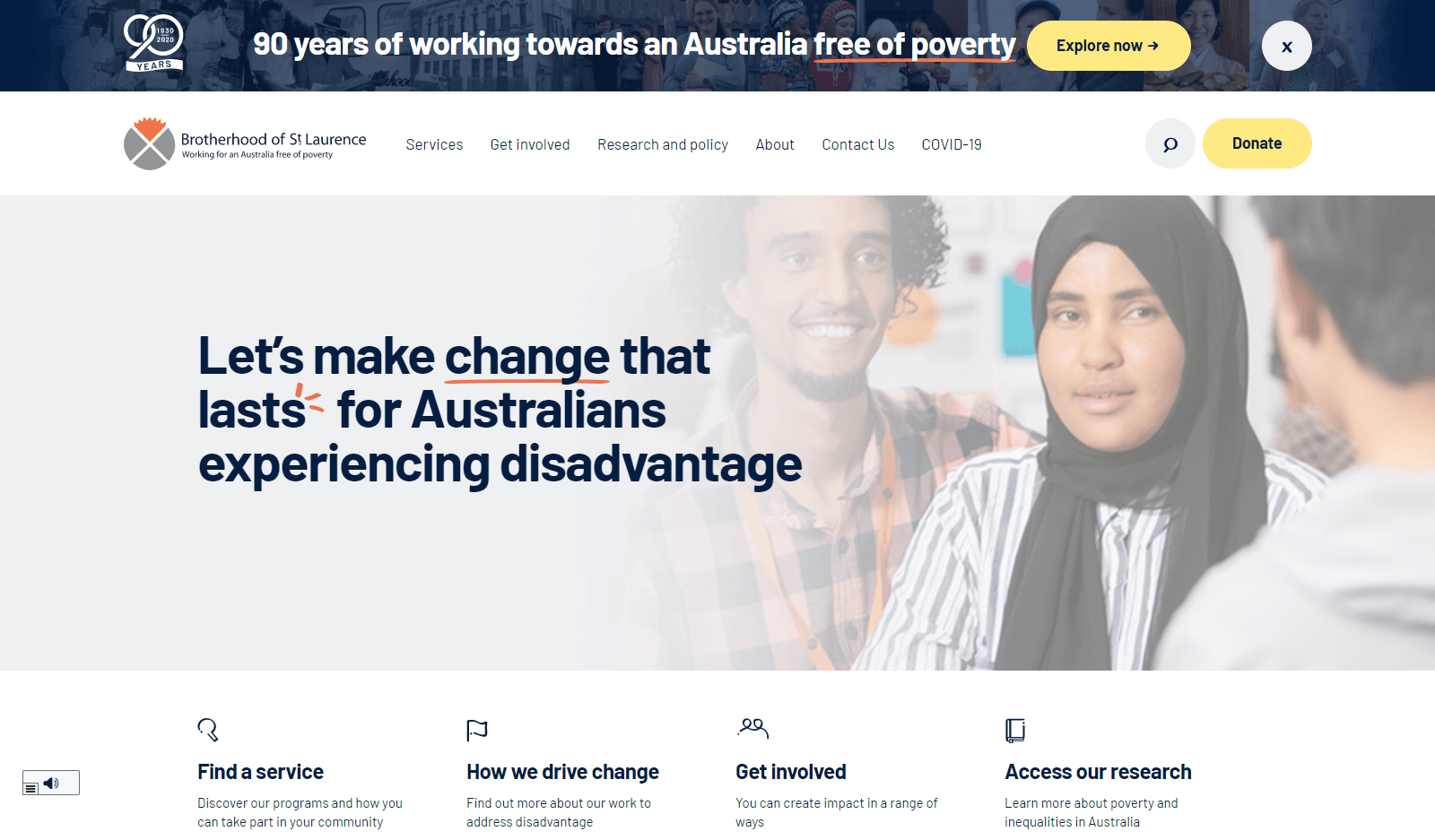 A screenshot of the BSL website.